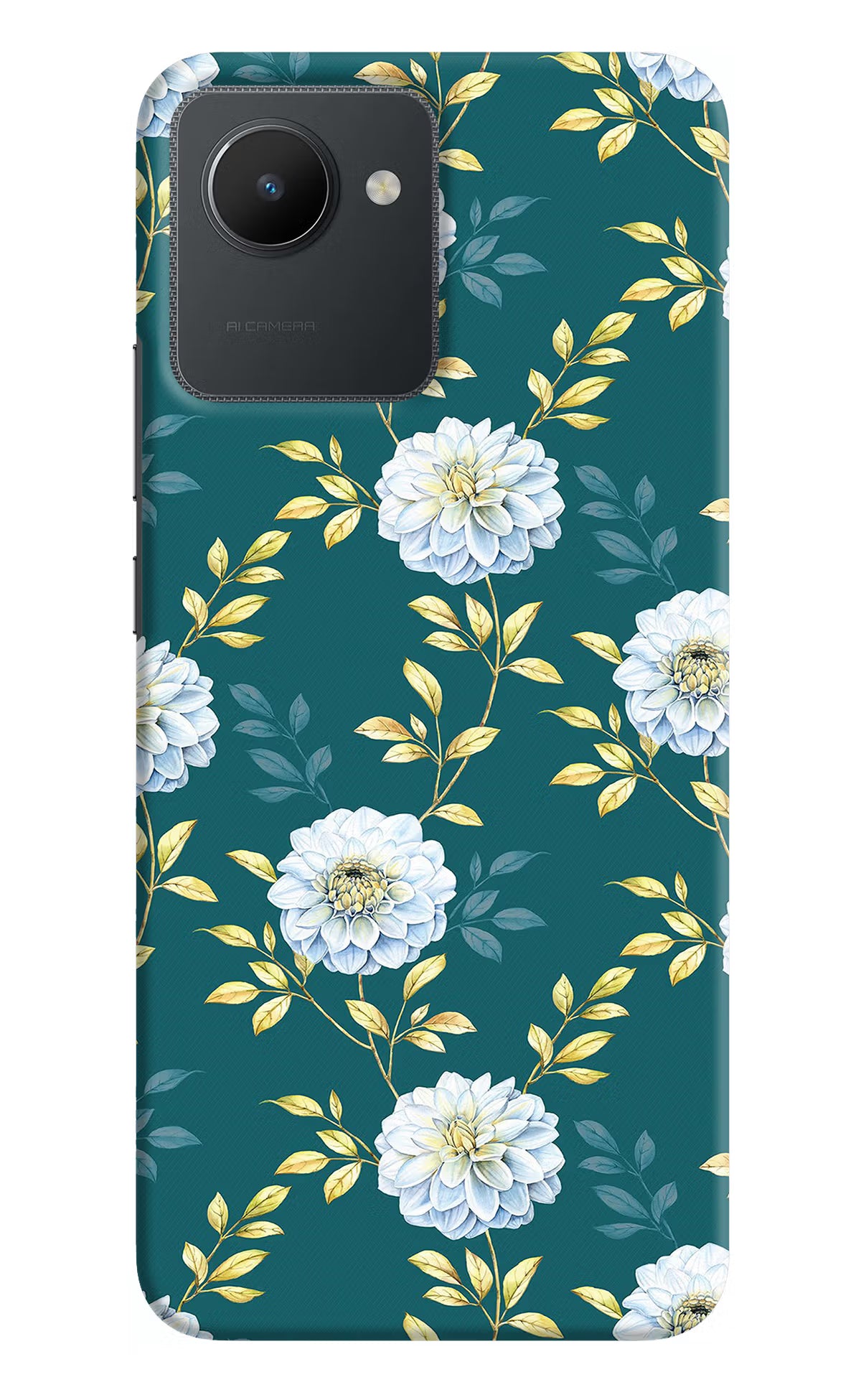 Flowers Realme C30 Hard Case Back Cover by Casekaro