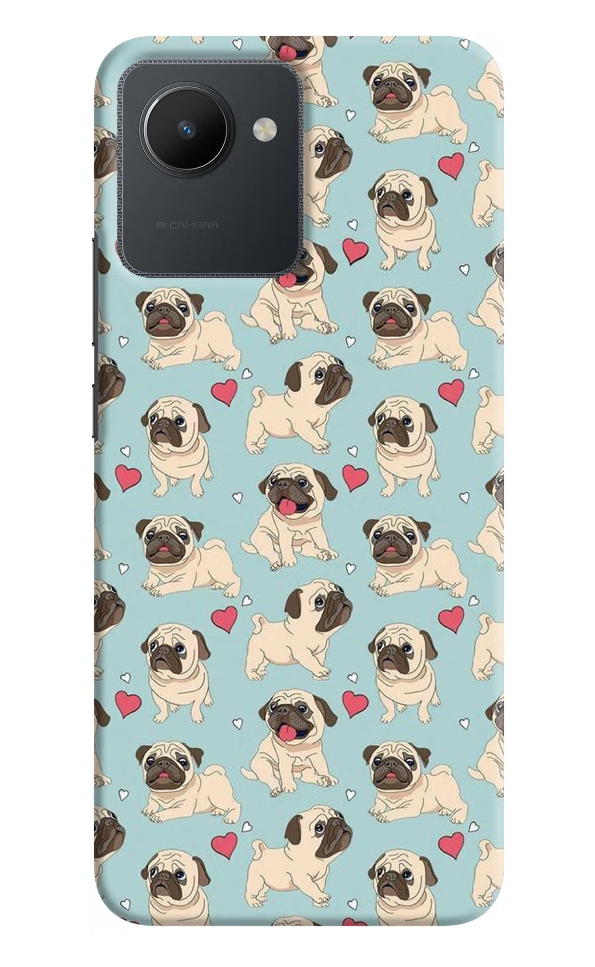Pug Dog Realme C30 Hard Case Back Cover by Casekaro