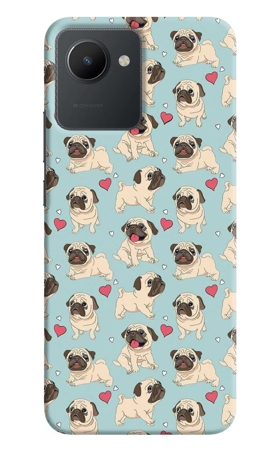Pug Dog Realme C30 Back Cover, Hard case