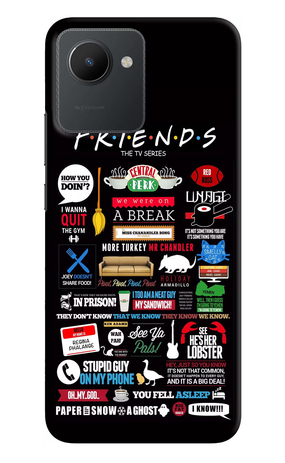 FRIENDS Realme C30 Hard Case Back Cover by Casekaro