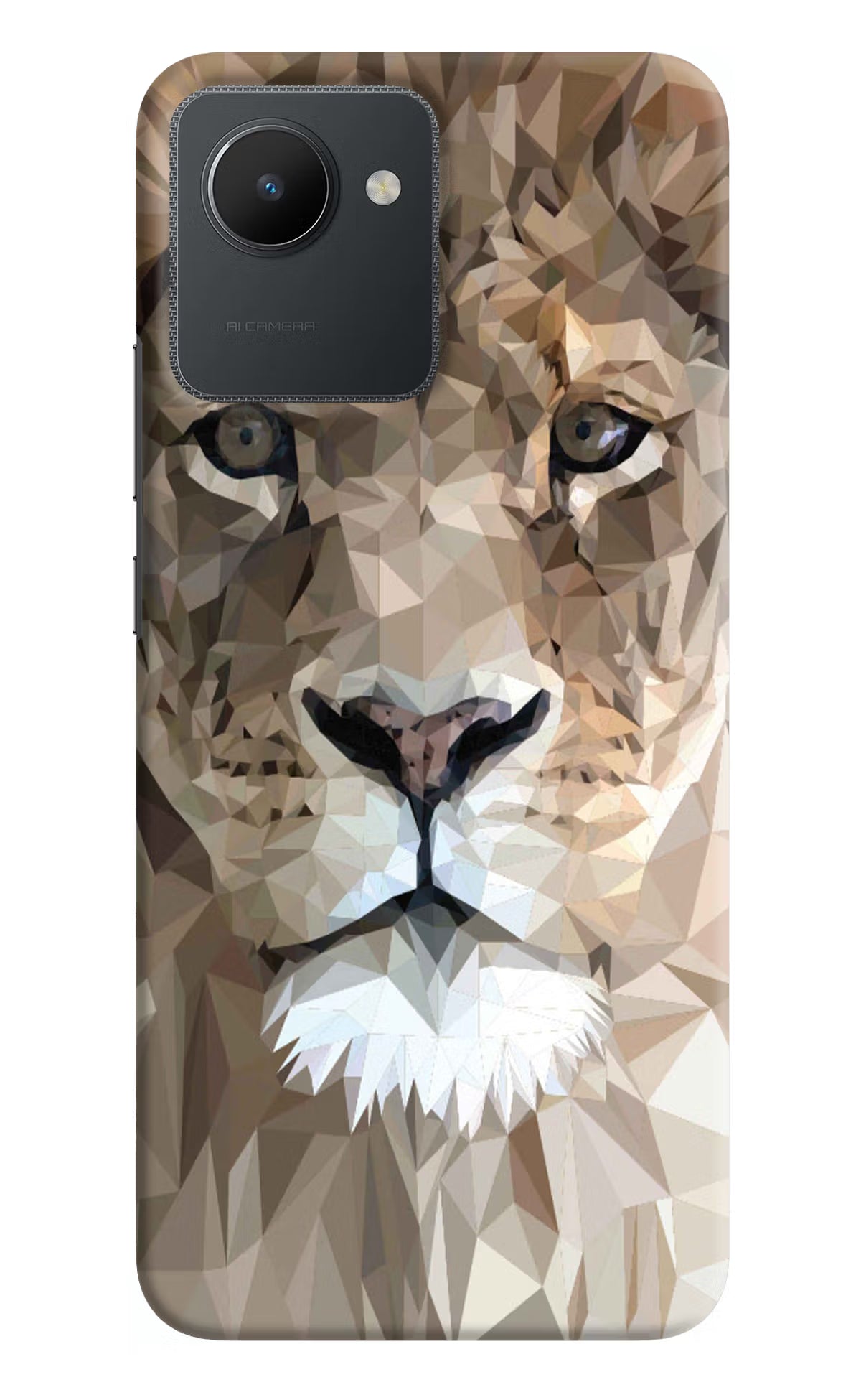 Lion Art Realme C30 Hard Case Back Cover by Casekaro