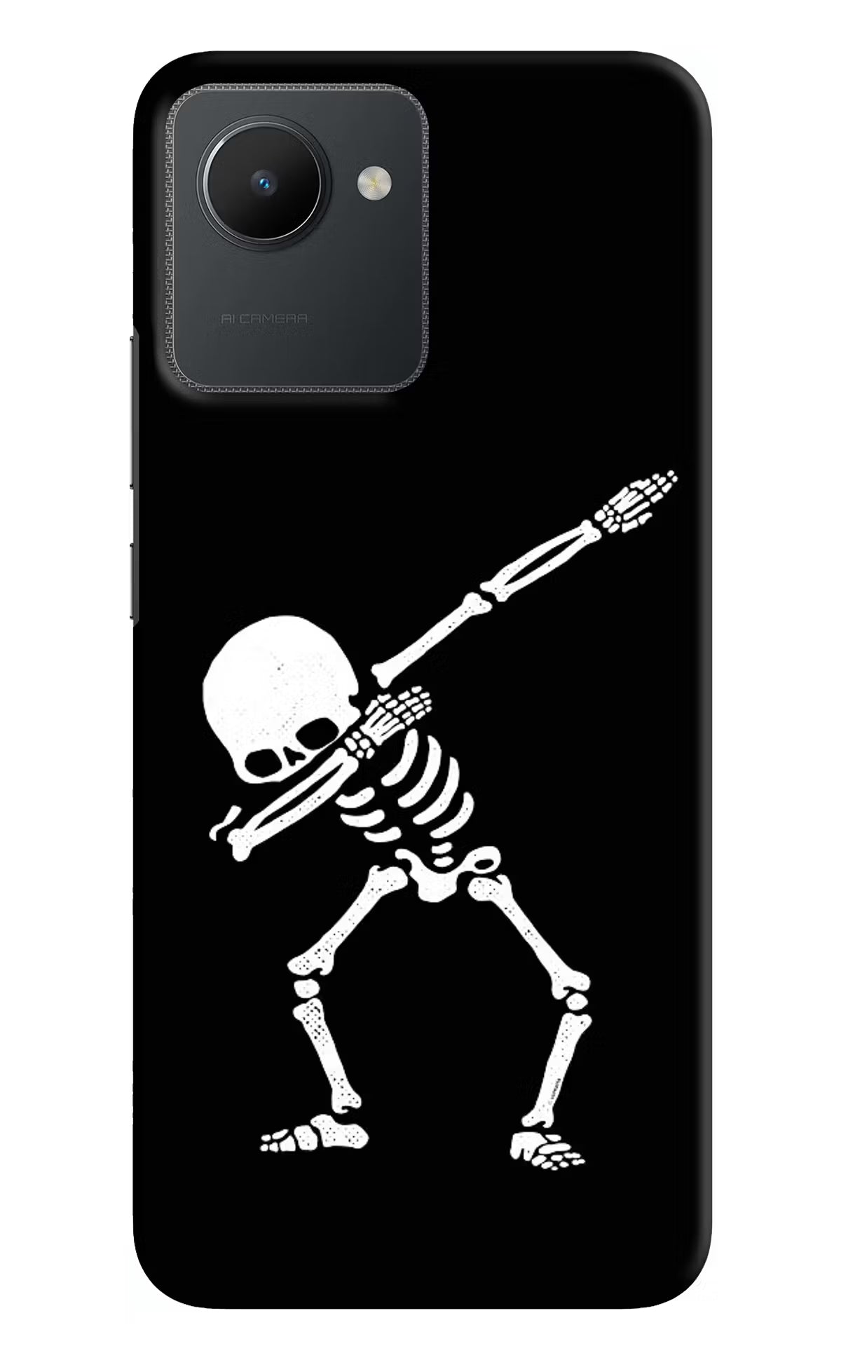 Dabbing Skeleton Art Realme C30 Hard Case Back Cover by Casekaro