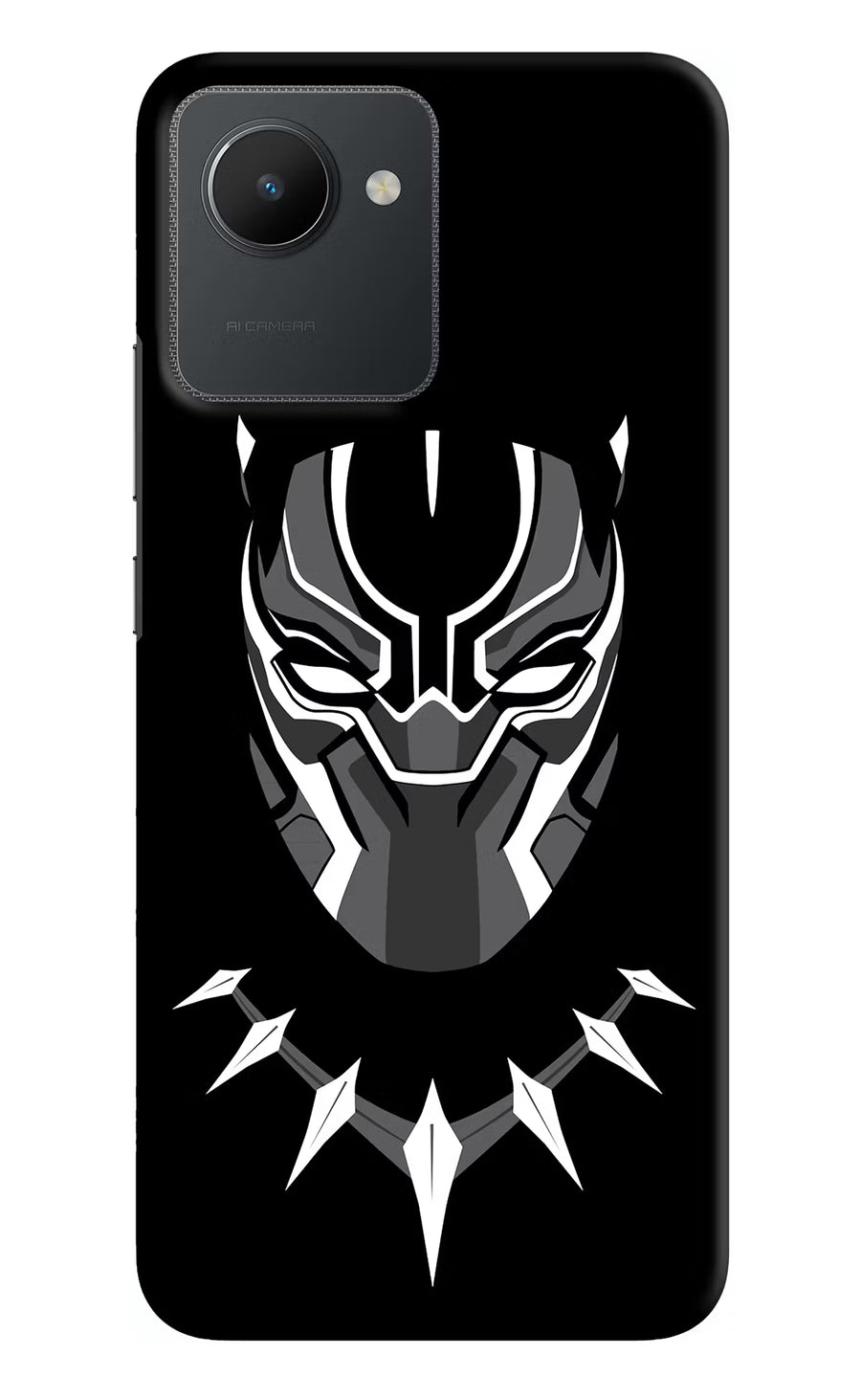 Black Panther Realme C30 Back Cover, Hard case