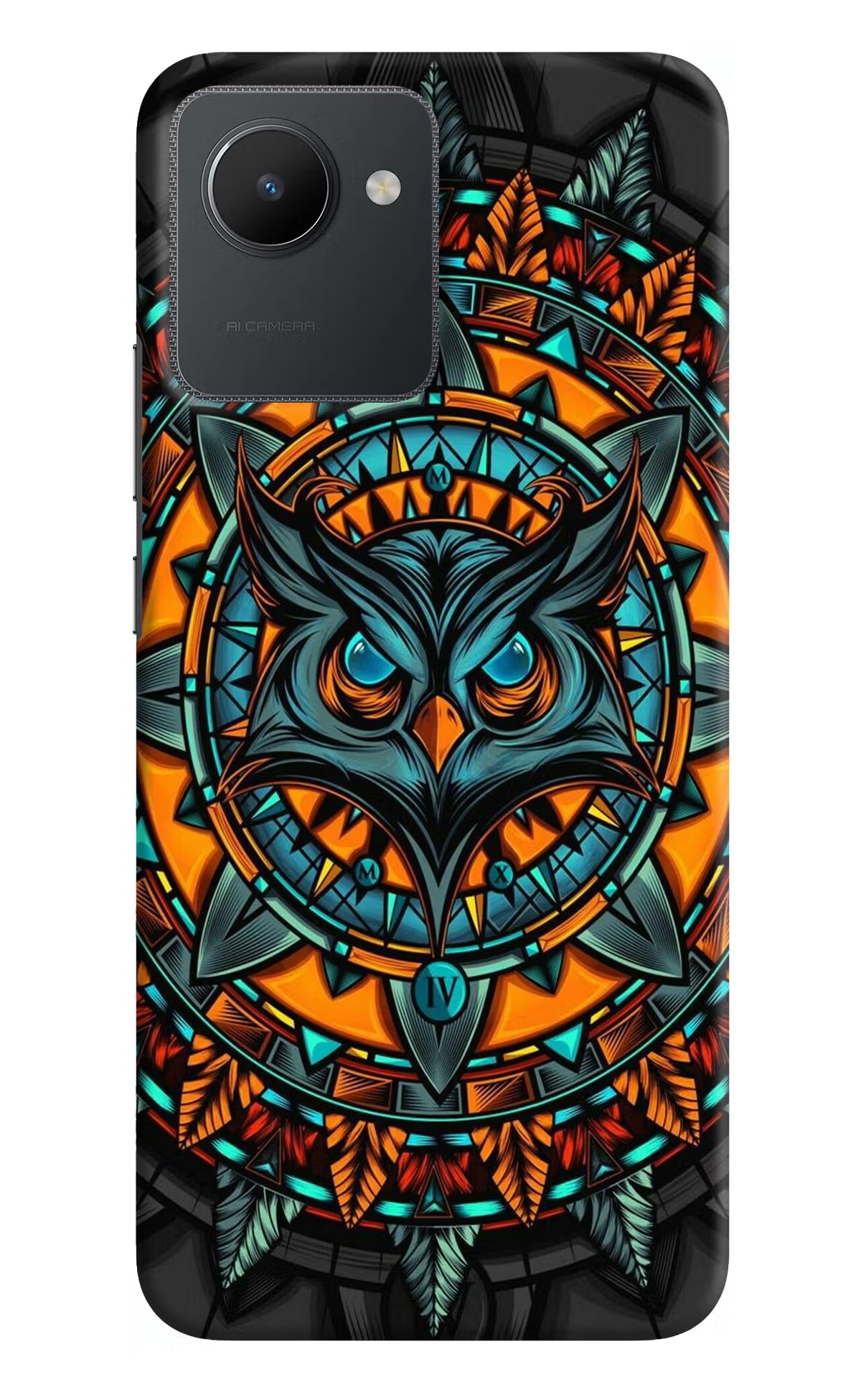 Angry Owl Art Realme C30 Hard Case Back Cover by Casekaro