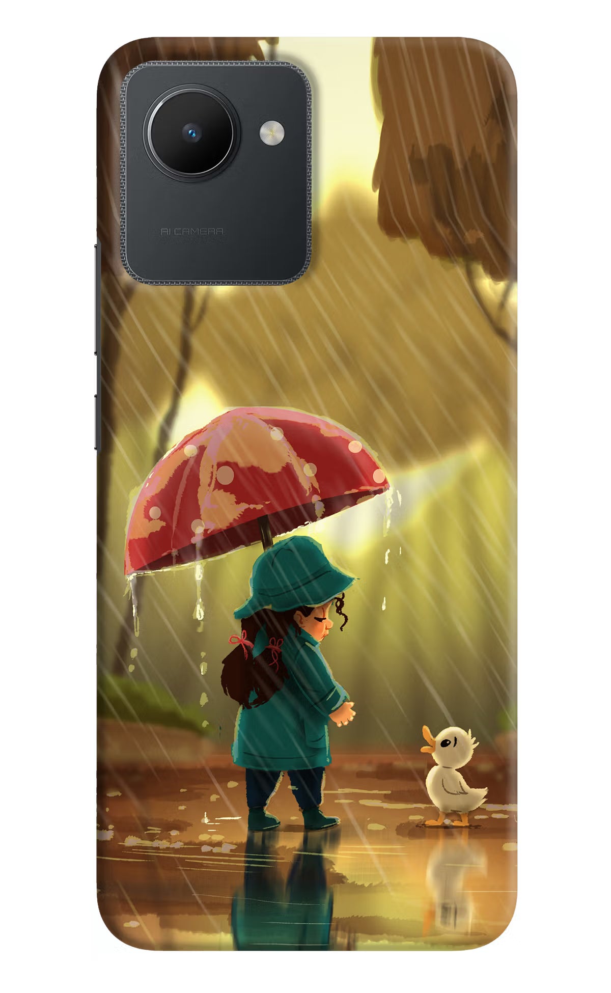 Rainy Day Realme C30 Hard Case Back Cover by Casekaro