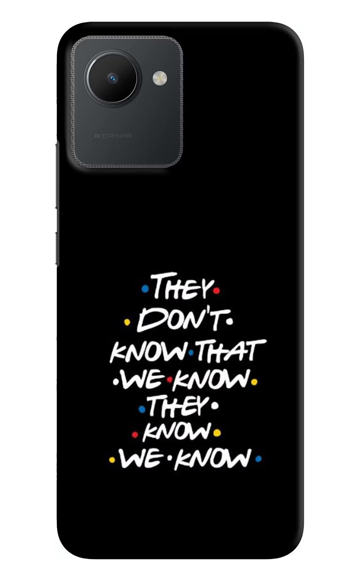 FRIENDS Dialogue Realme C30 Hard Case Back Cover by Casekaro