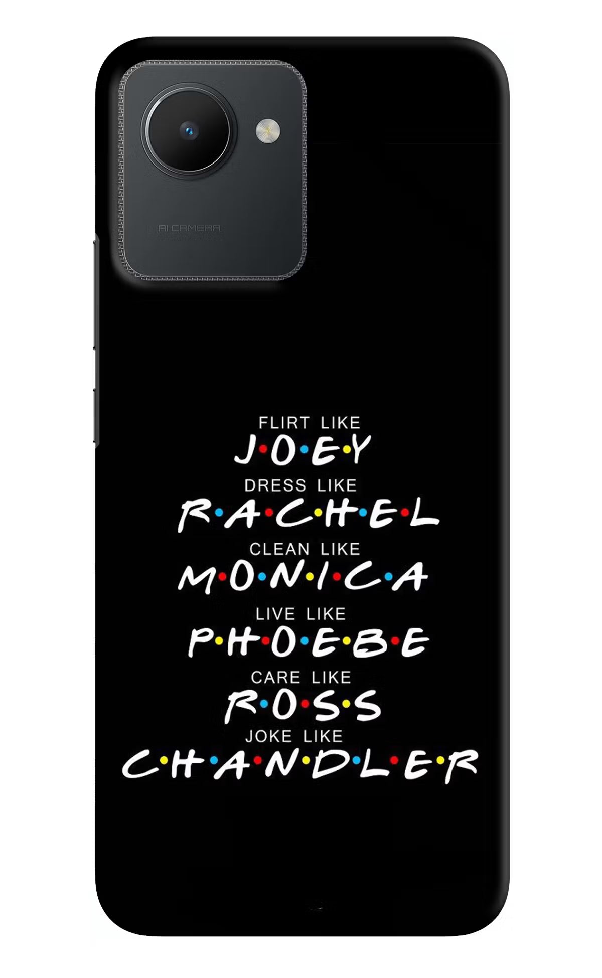 FRIENDS Character Realme C30 Hard Case Back Cover by Casekaro