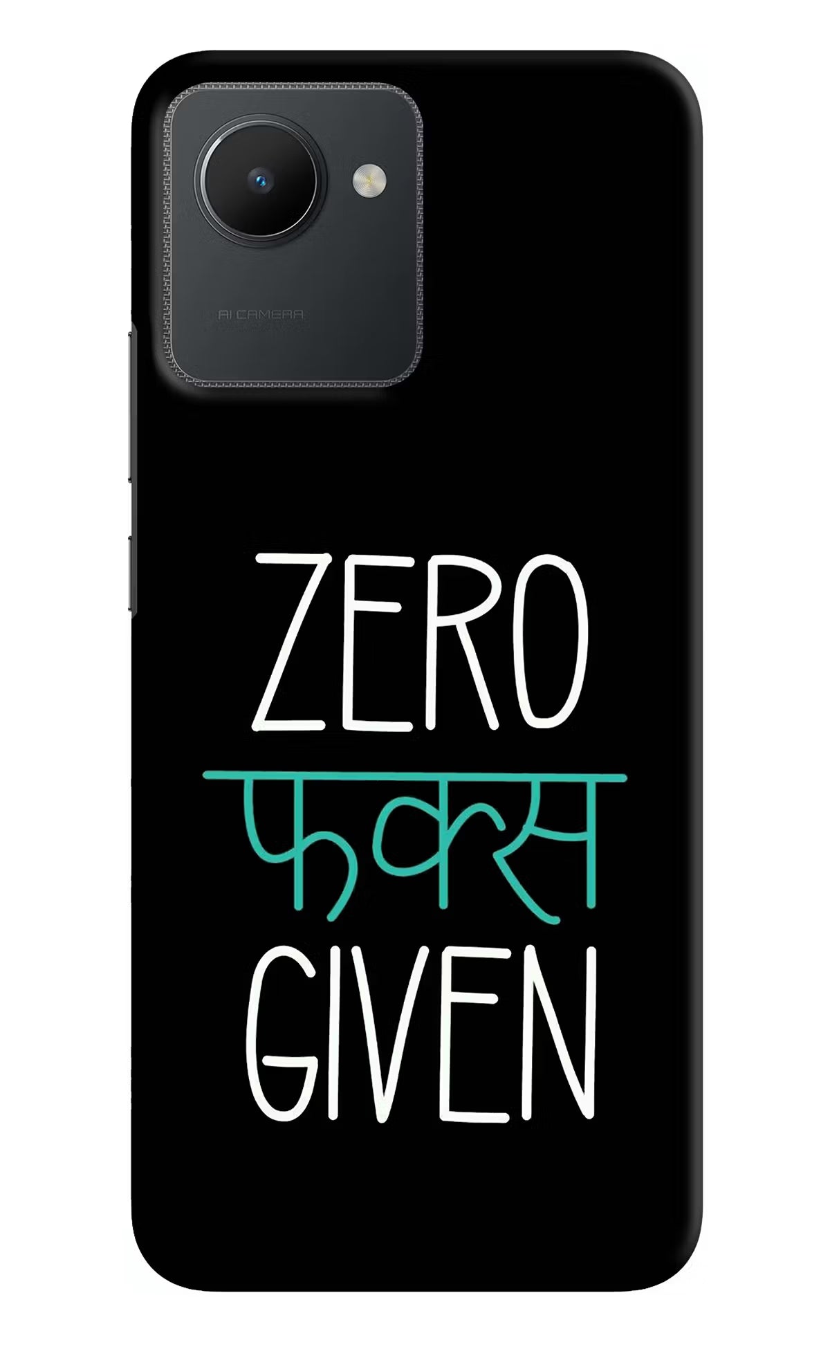 Zero Fucks Given Realme C30 Hard Case Back Cover by Casekaro