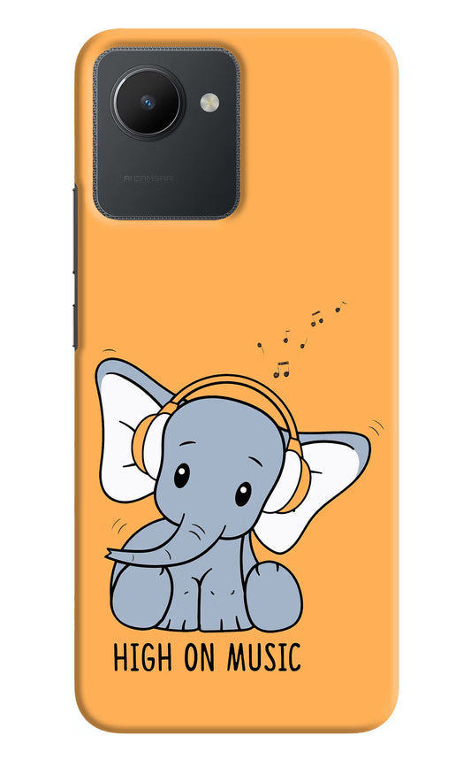 High On Music Realme C30 Hard Case Back Cover by Casekaro