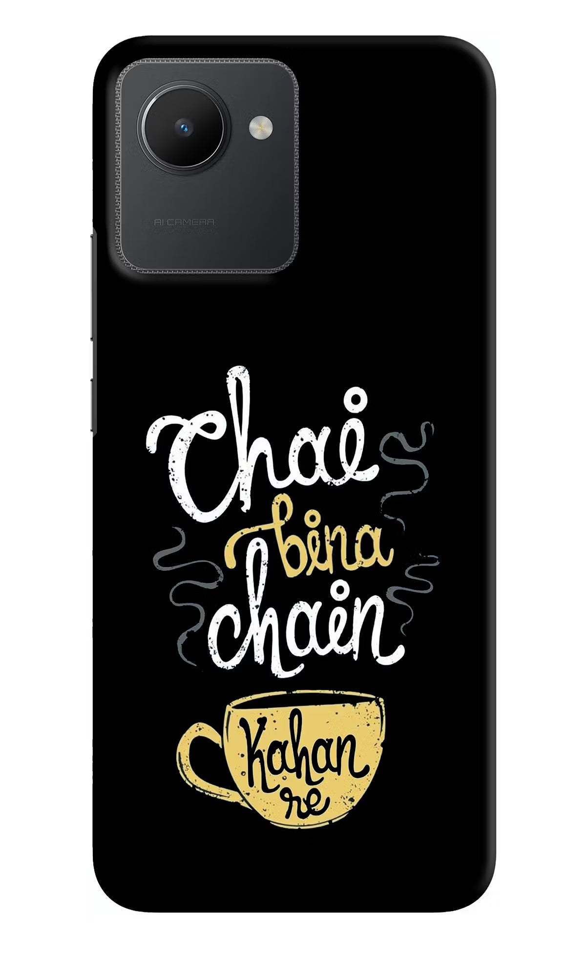 Chai Bina Chain Kaha Re Realme C30 Hard Case Back Cover by Casekaro