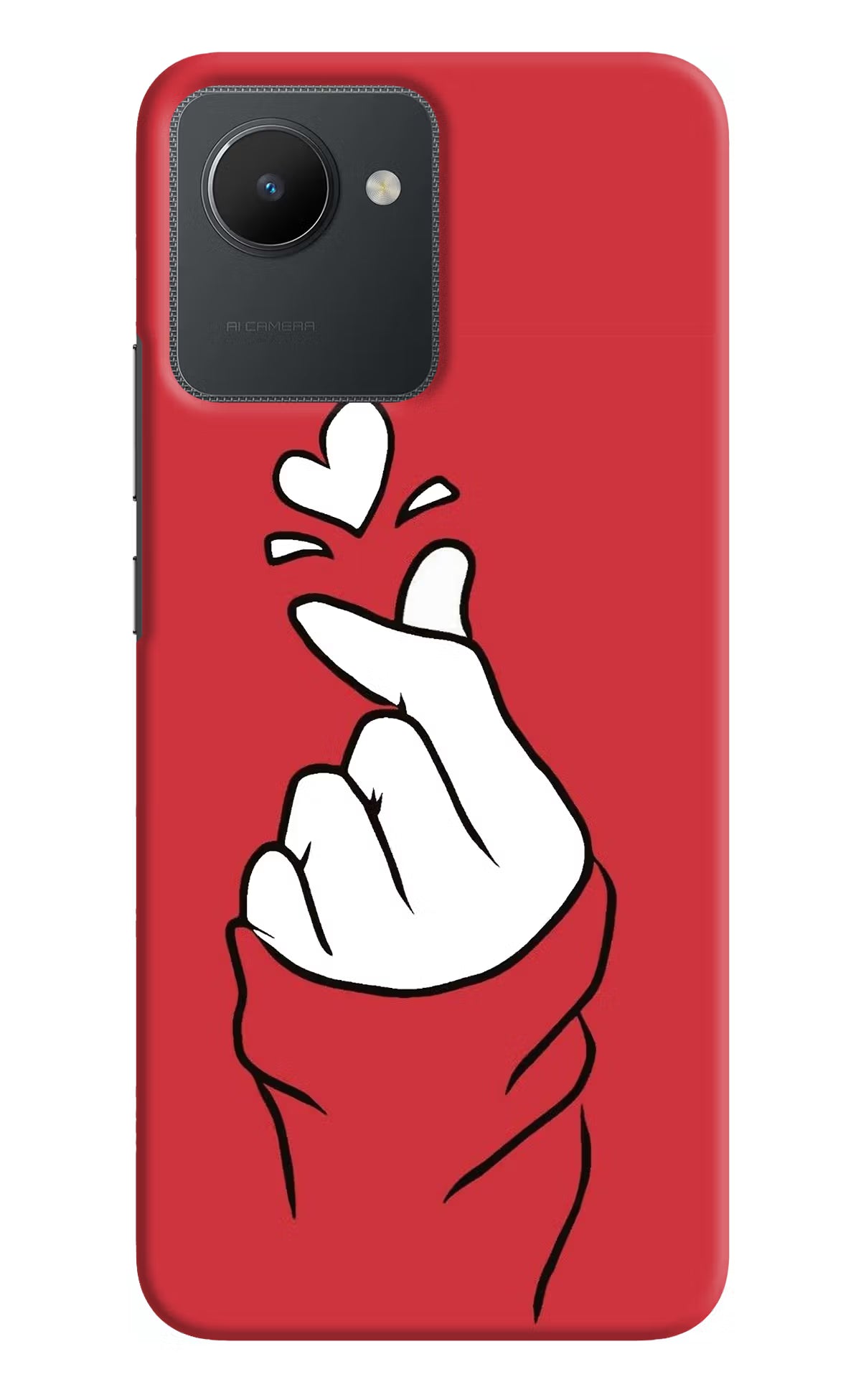 Korean Love Sign Realme C30 Hard Case Back Cover by Casekaro