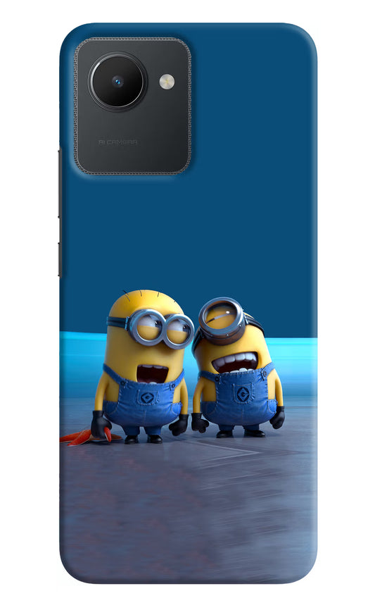 Minion Laughing Realme C30 Hard Case Back Cover by Casekaro