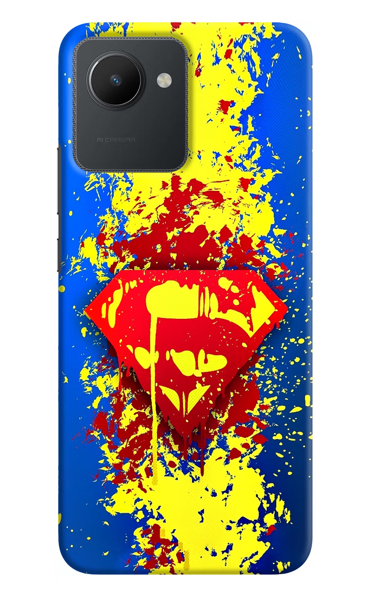 Superman logo Realme C30 Hard Case Back Cover by Casekaro