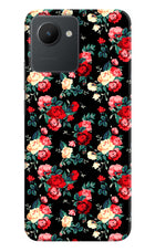 Rose Pattern Realme C30 Hard Case Back Cover by Casekaro