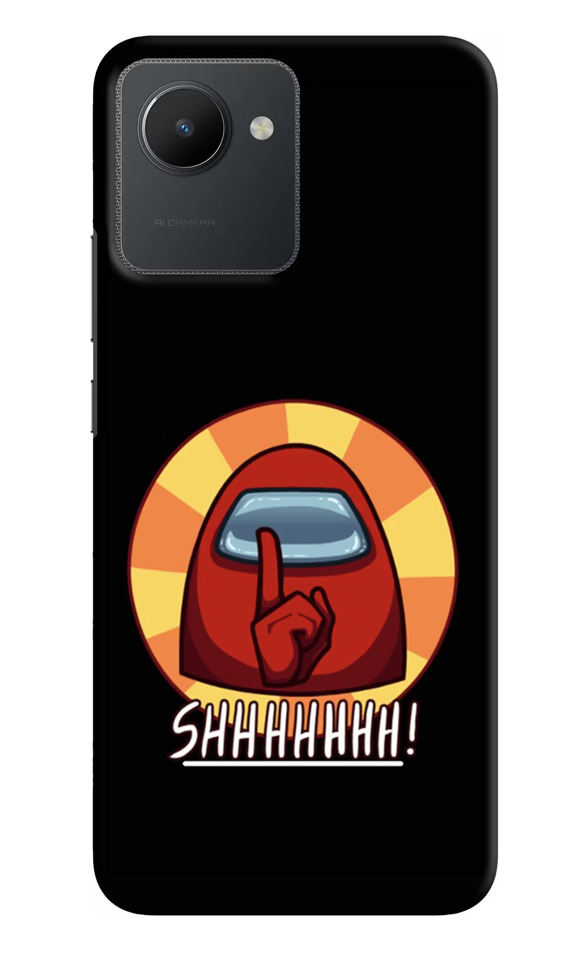 Among Us Shhh! Realme C30 Hard Case Back Cover by Casekaro