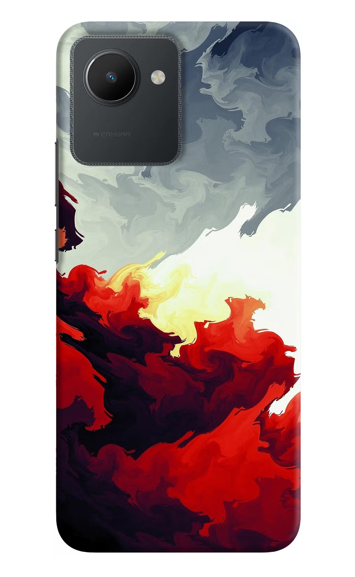 Fire Cloud Realme C30 Hard Case Back Cover by Casekaro