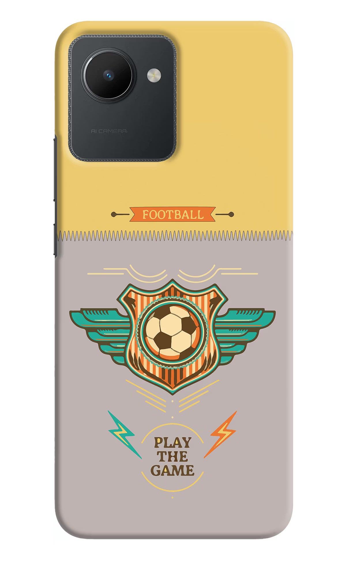 Football Realme C30 Hard Case Back Cover by Casekaro