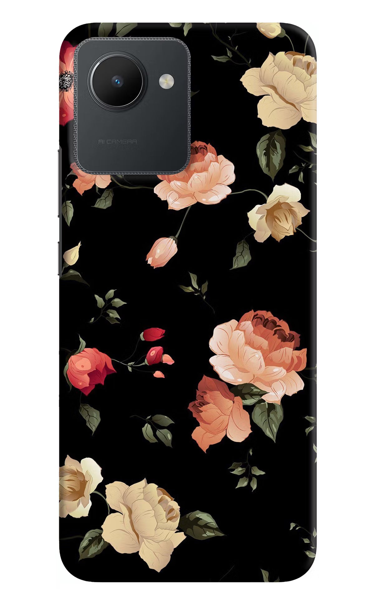 Flowers Realme C30 Hard Case Back Cover by Casekaro