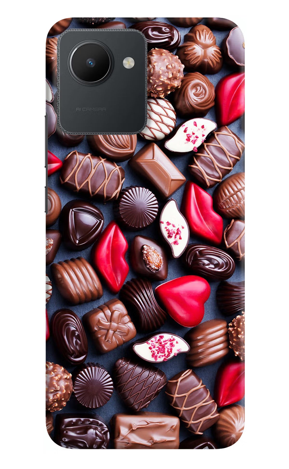 Chocolates Realme C30 Hard Case Back Cover by Casekaro