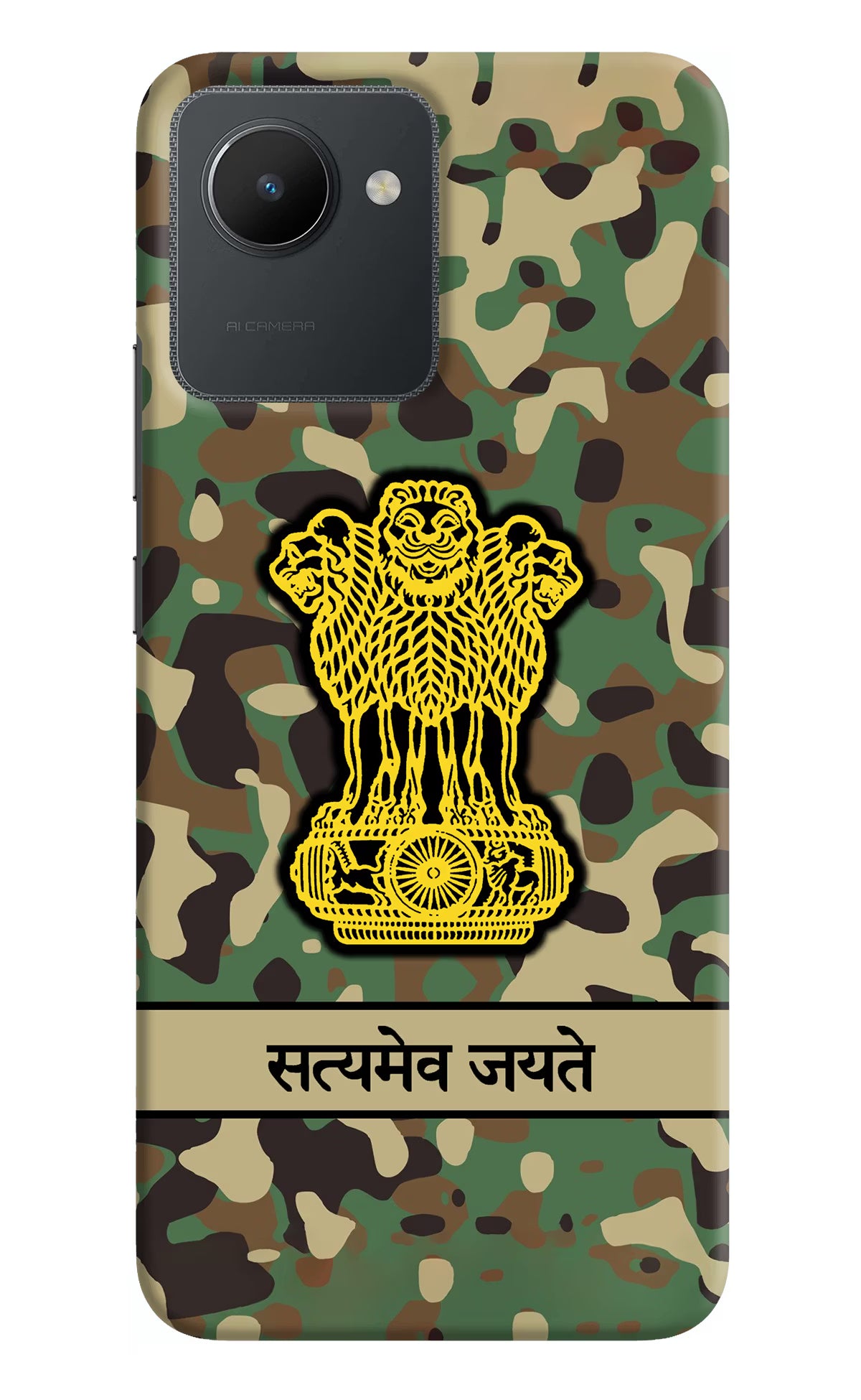 Satyamev Jayate Army Realme C30 Hard Case Back Cover by Casekaro