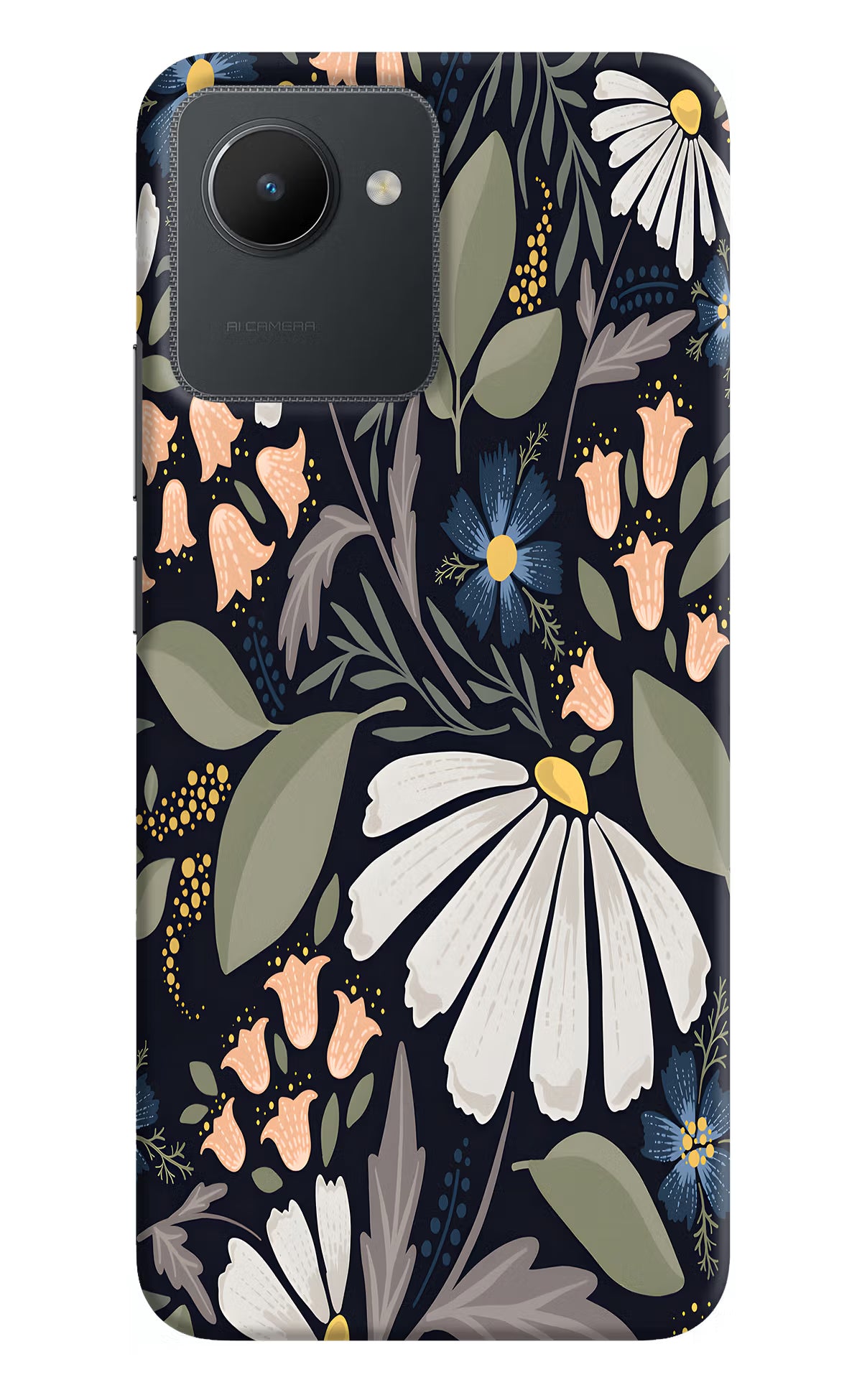 Flowers Art Realme C30 Hard Case Back Cover by Casekaro