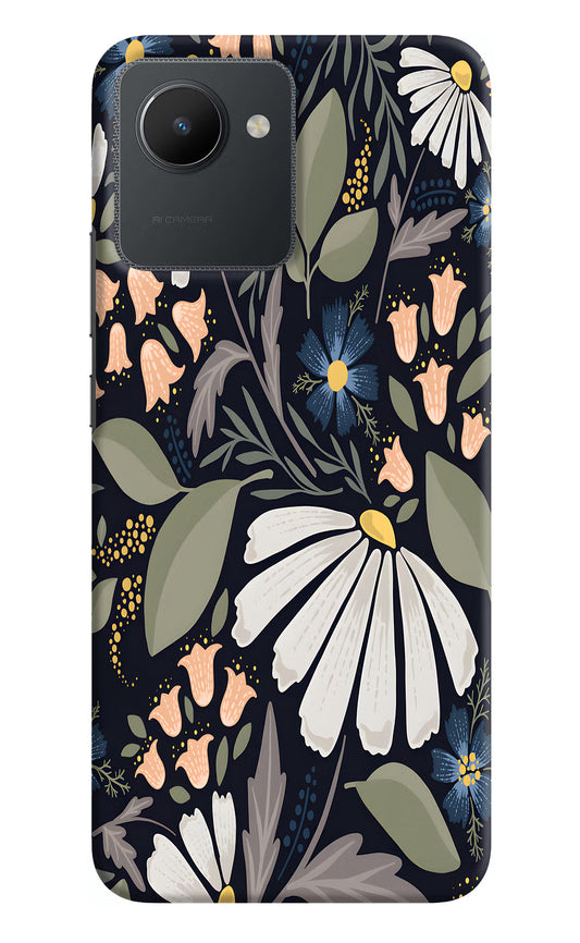 Flowers Art Realme C30 Hard Case Back Cover by Casekaro