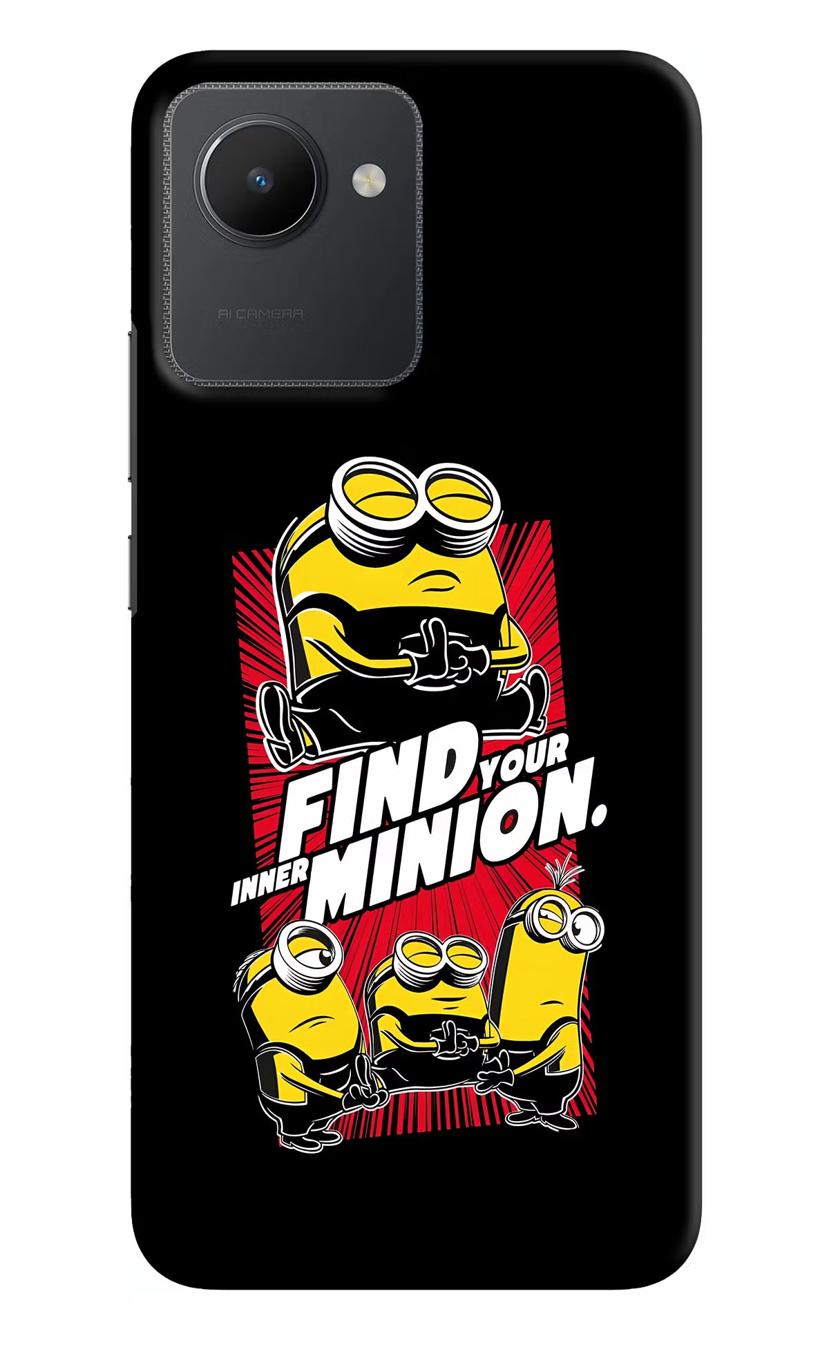 Find your inner Minion Realme C30 Hard Case Back Cover by Casekaro