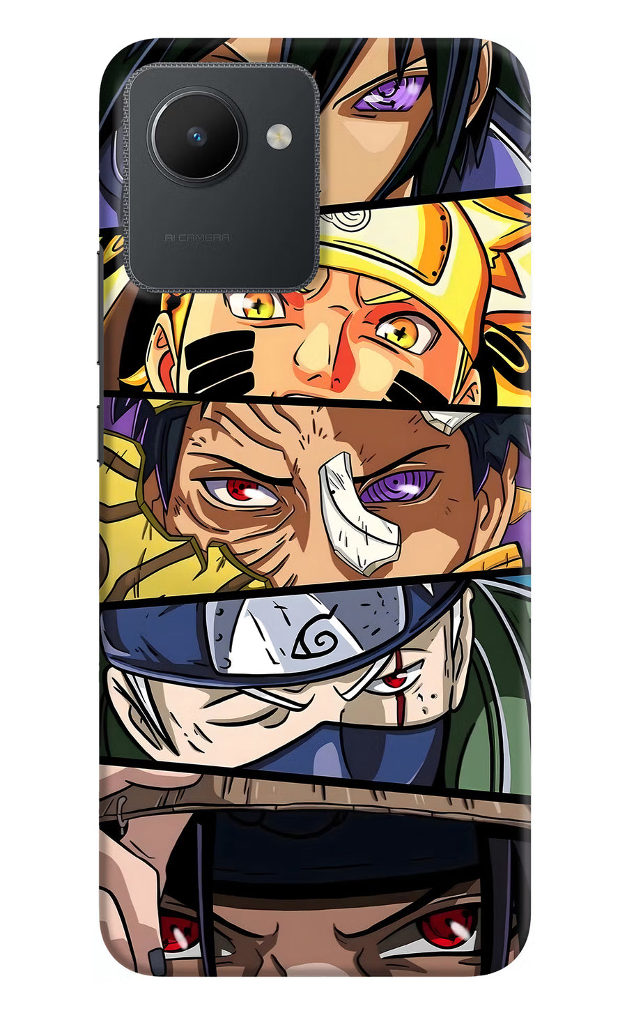 Naruto Character Realme C30 Back Cover, Hard case