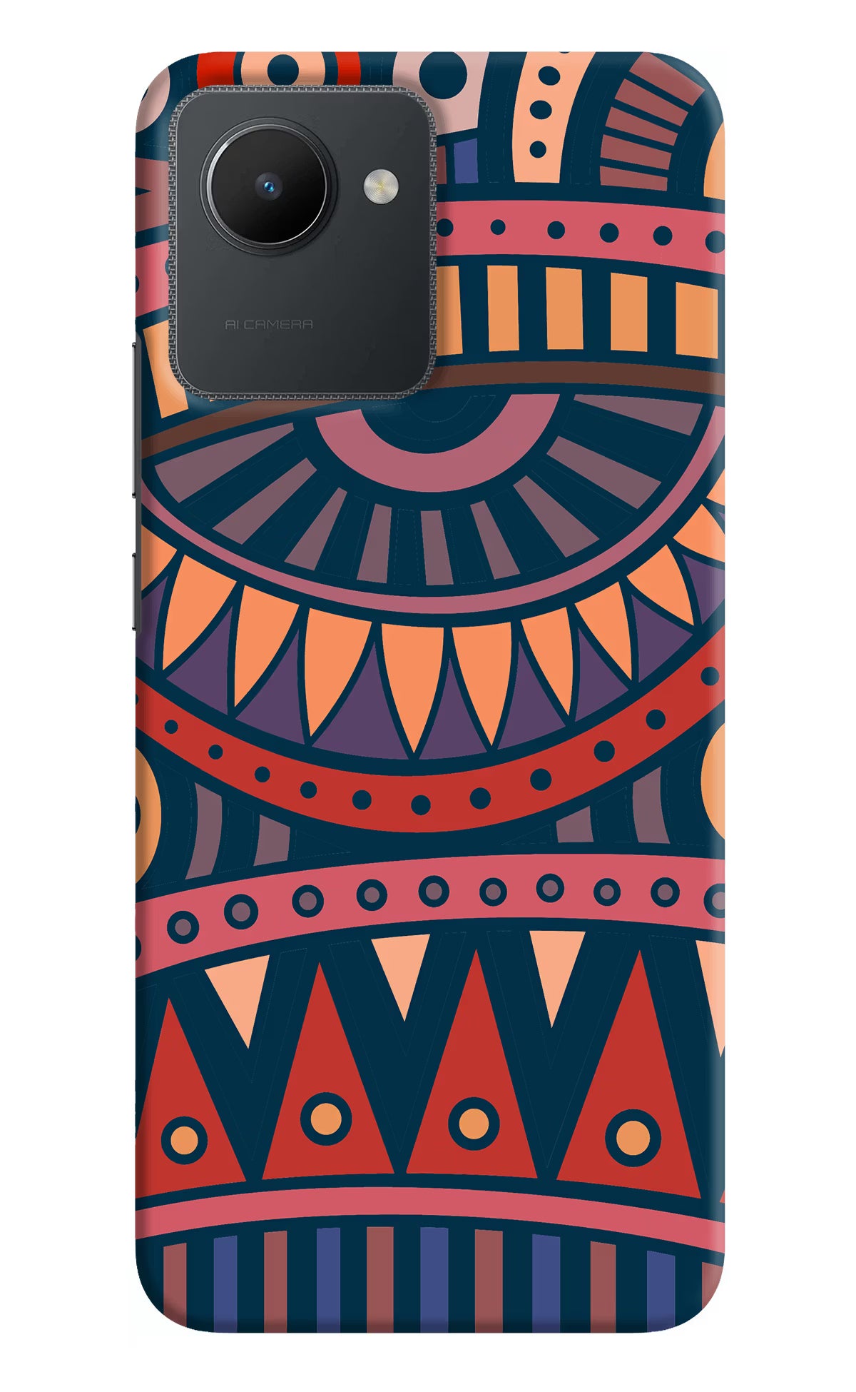 African Culture Design Realme C30 Hard Case Back Cover by Casekaro
