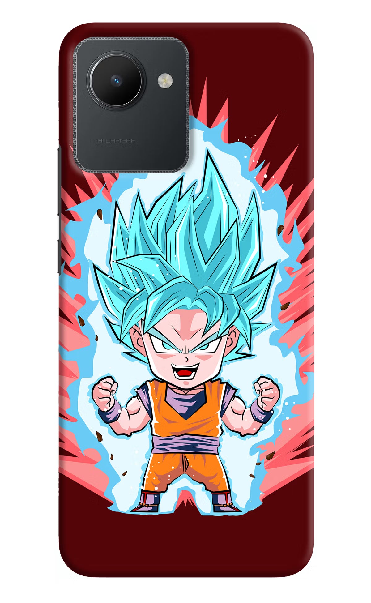 Goku Little Realme C30 Hard Case Back Cover by Casekaro