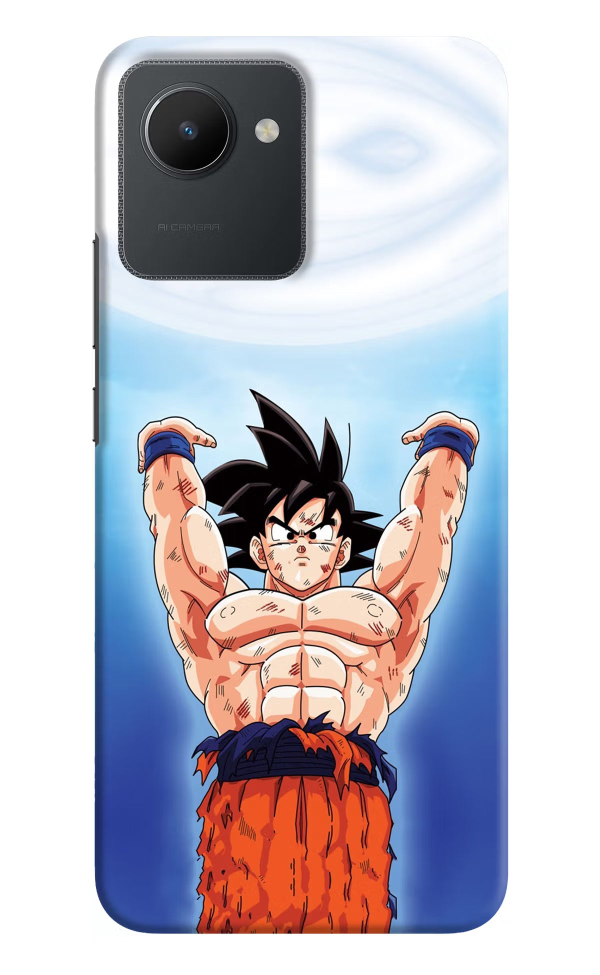 Goku Power Realme C30 Hard Case Back Cover by Casekaro