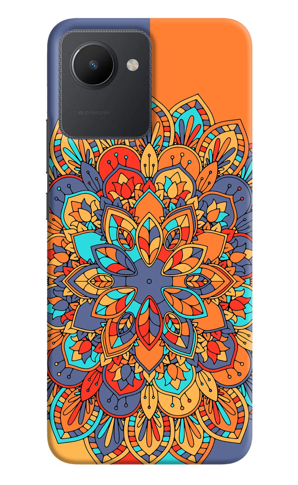 Color Mandala Realme C30 Hard Case Back Cover by Casekaro