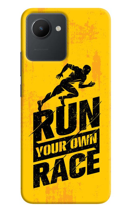 Run Your Own Race Realme C30 Hard Case Back Cover by Casekaro