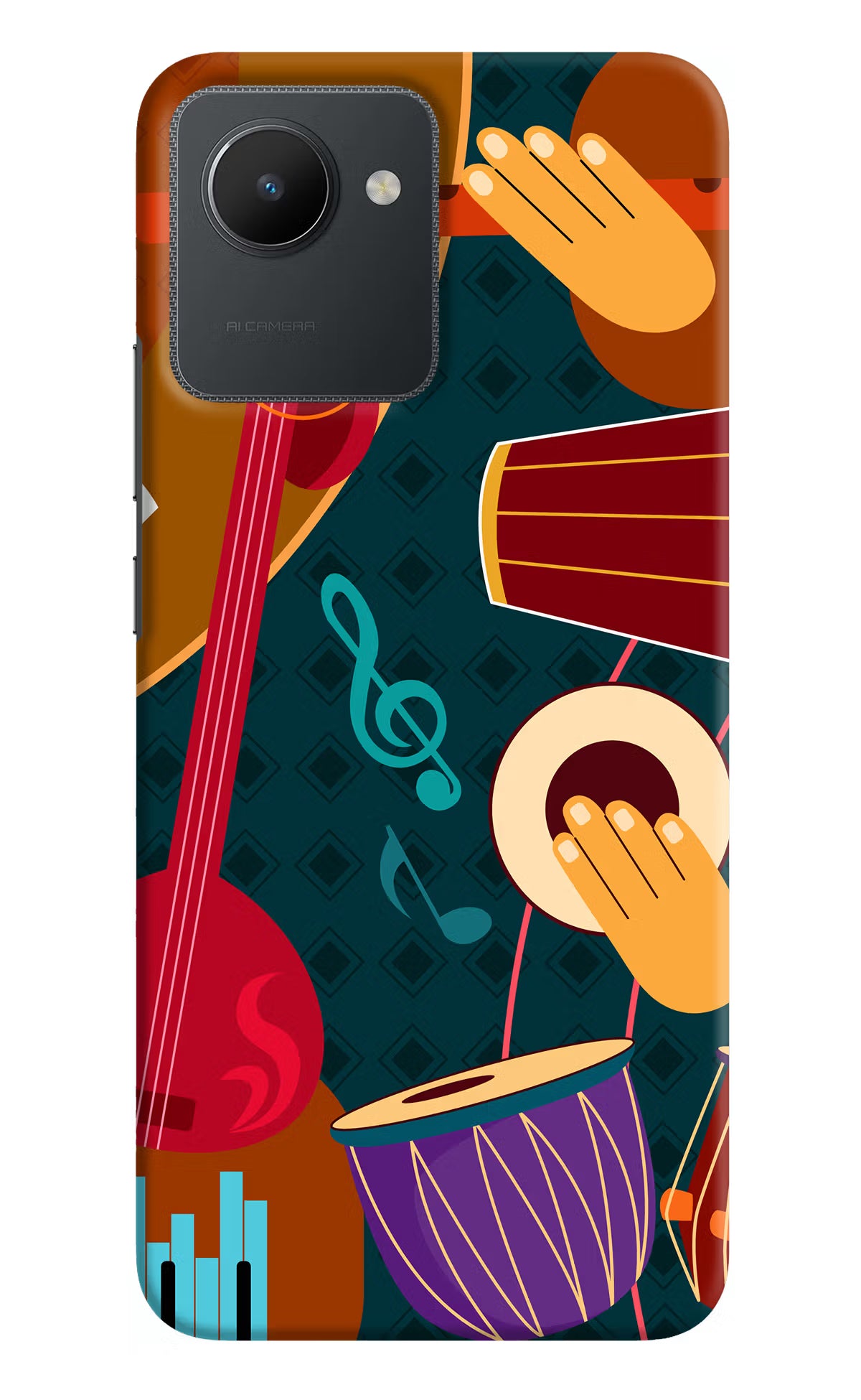 Music Instrument Realme C30 Hard Case Back Cover by Casekaro