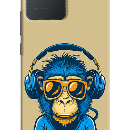 Monkey Headphone Realme C30 Hard Case Back Cover by Casekaro