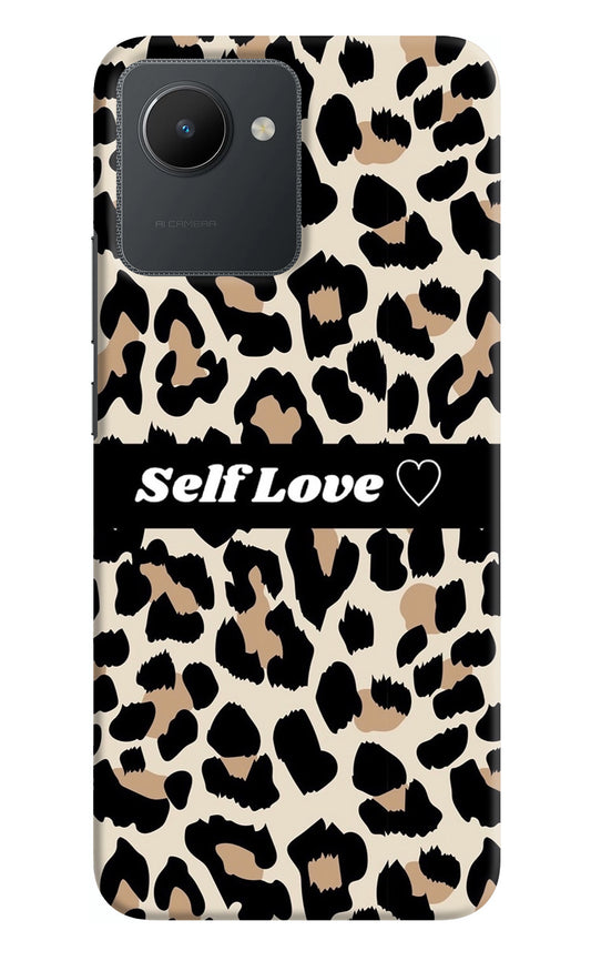 Leopard Print Self Love Realme C30 Back Cover