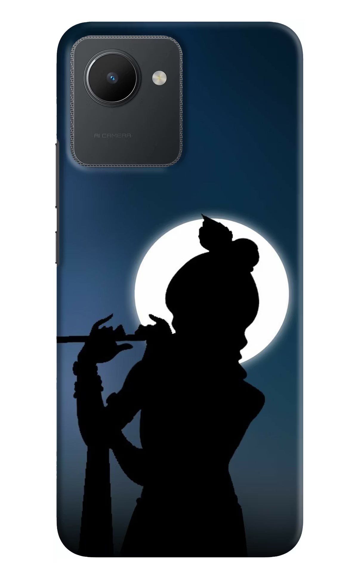 Shri Krishna Silhouette Realme C30 Hard Case Back Cover by Casekaro