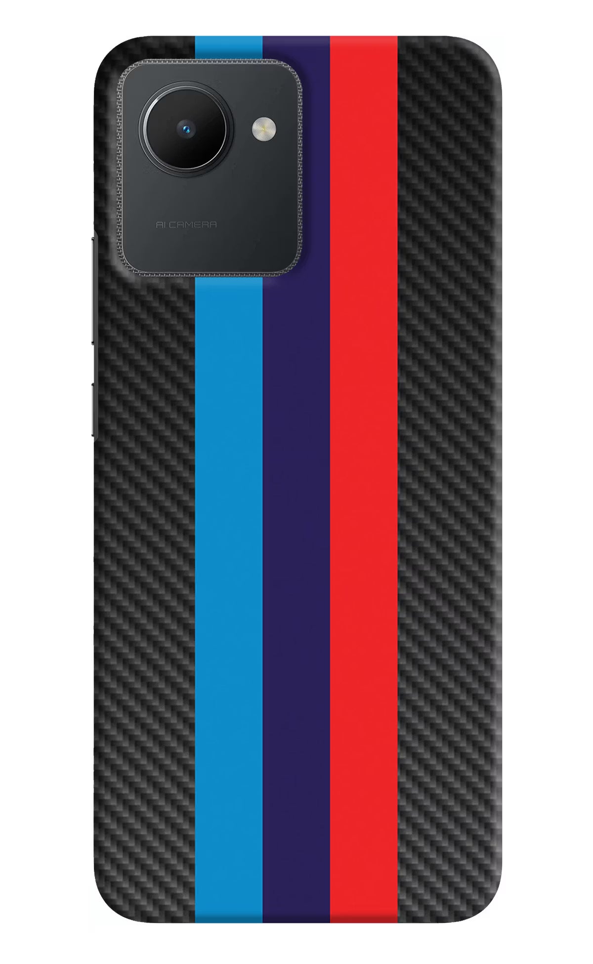 BMW Stripes Pattern Realme C30 Hard Case Back Cover by Casekaro