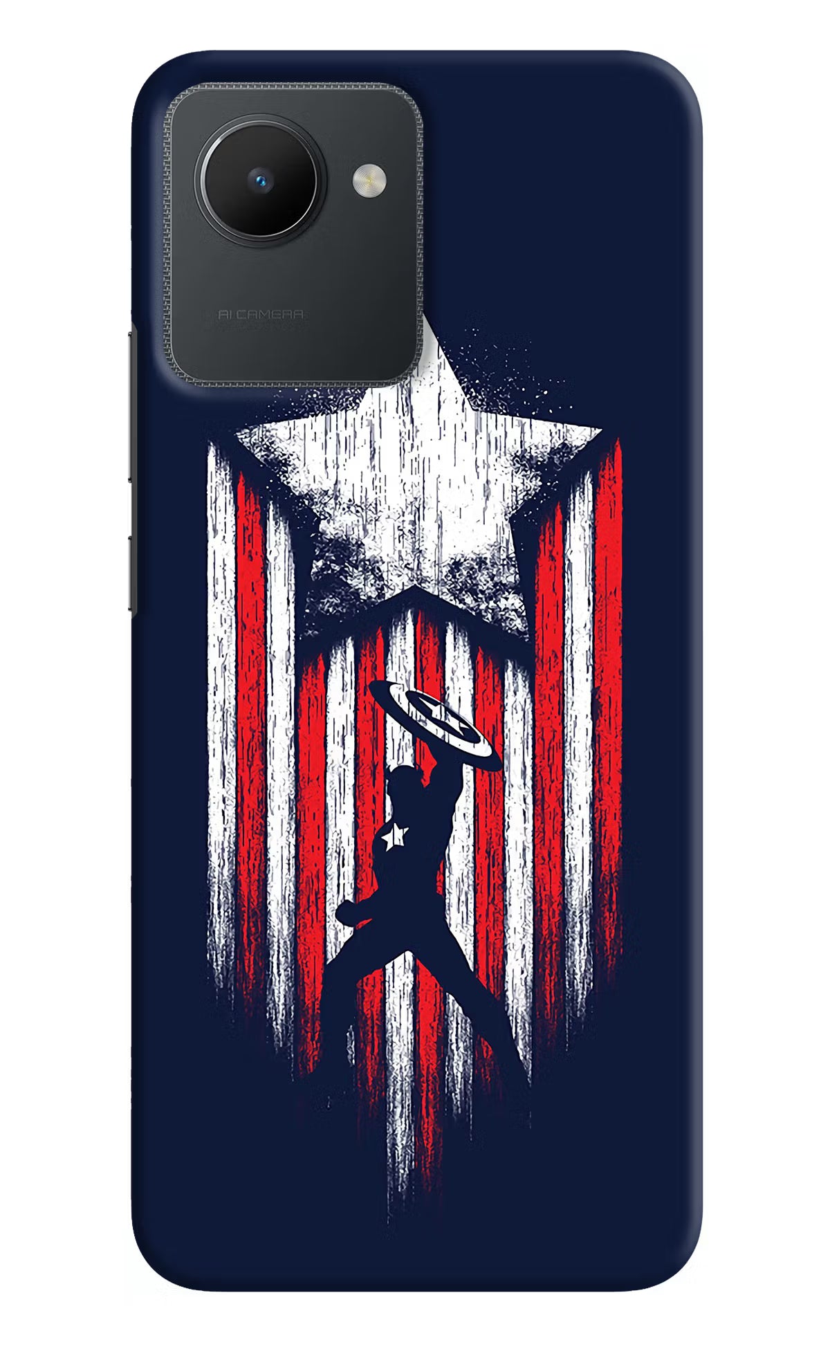 Captain America Marvel Art Realme C30 Hard Case Back Cover by Casekaro