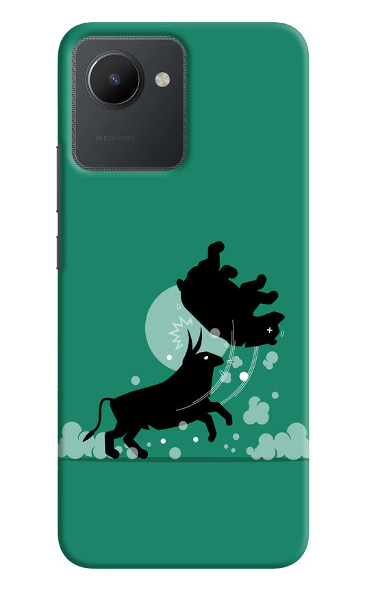 Bull Conqueror Realme C30 Hard Case Back Cover by Casekaro