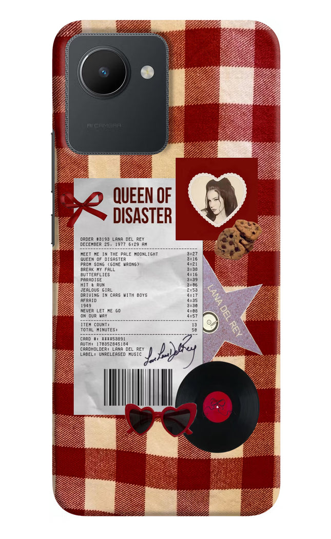 Queen of Disaster Realme C30 Hard Case Back Cover by Casekaro