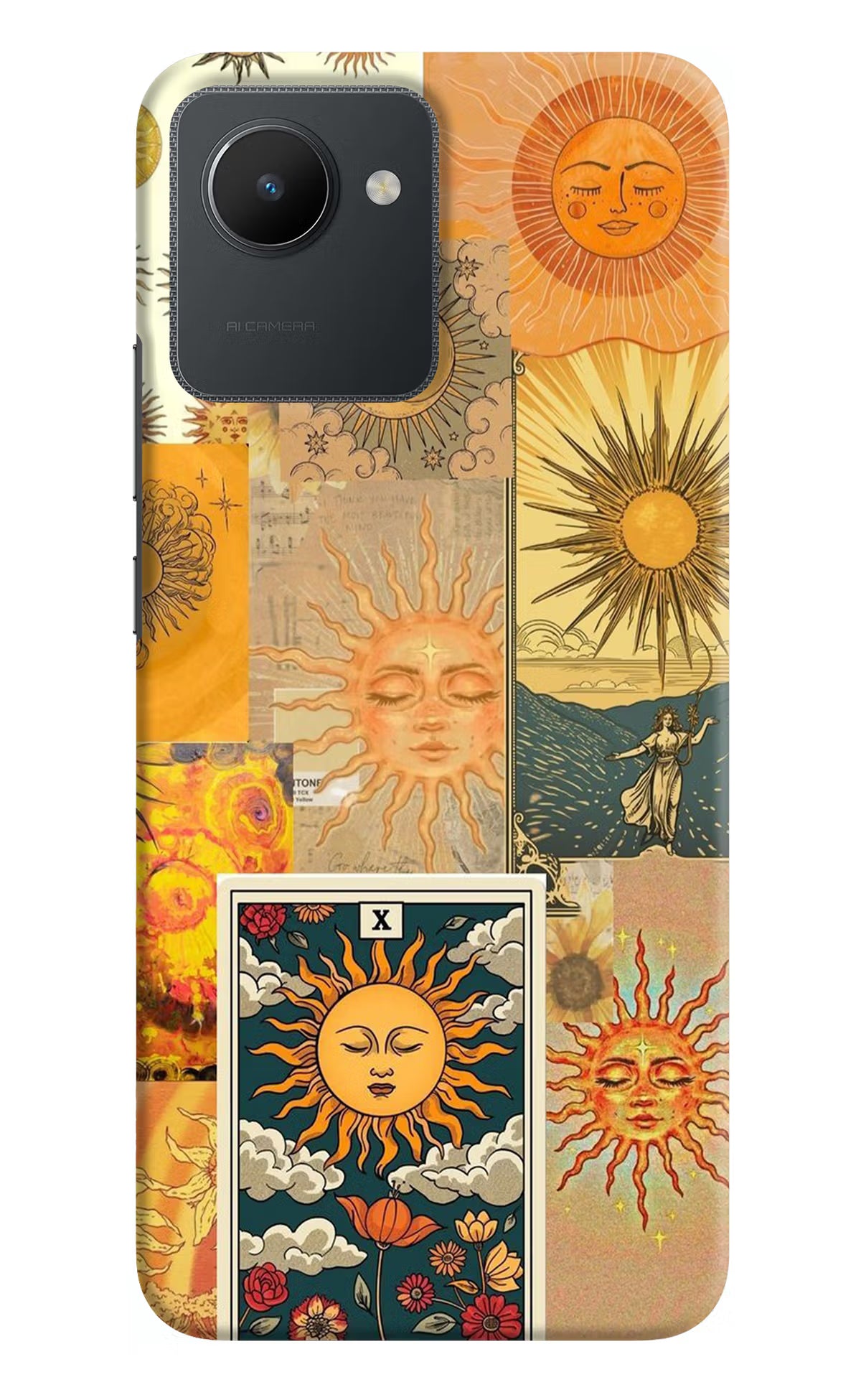 Sun Realme C30 Hard Case Back Cover by Casekaro