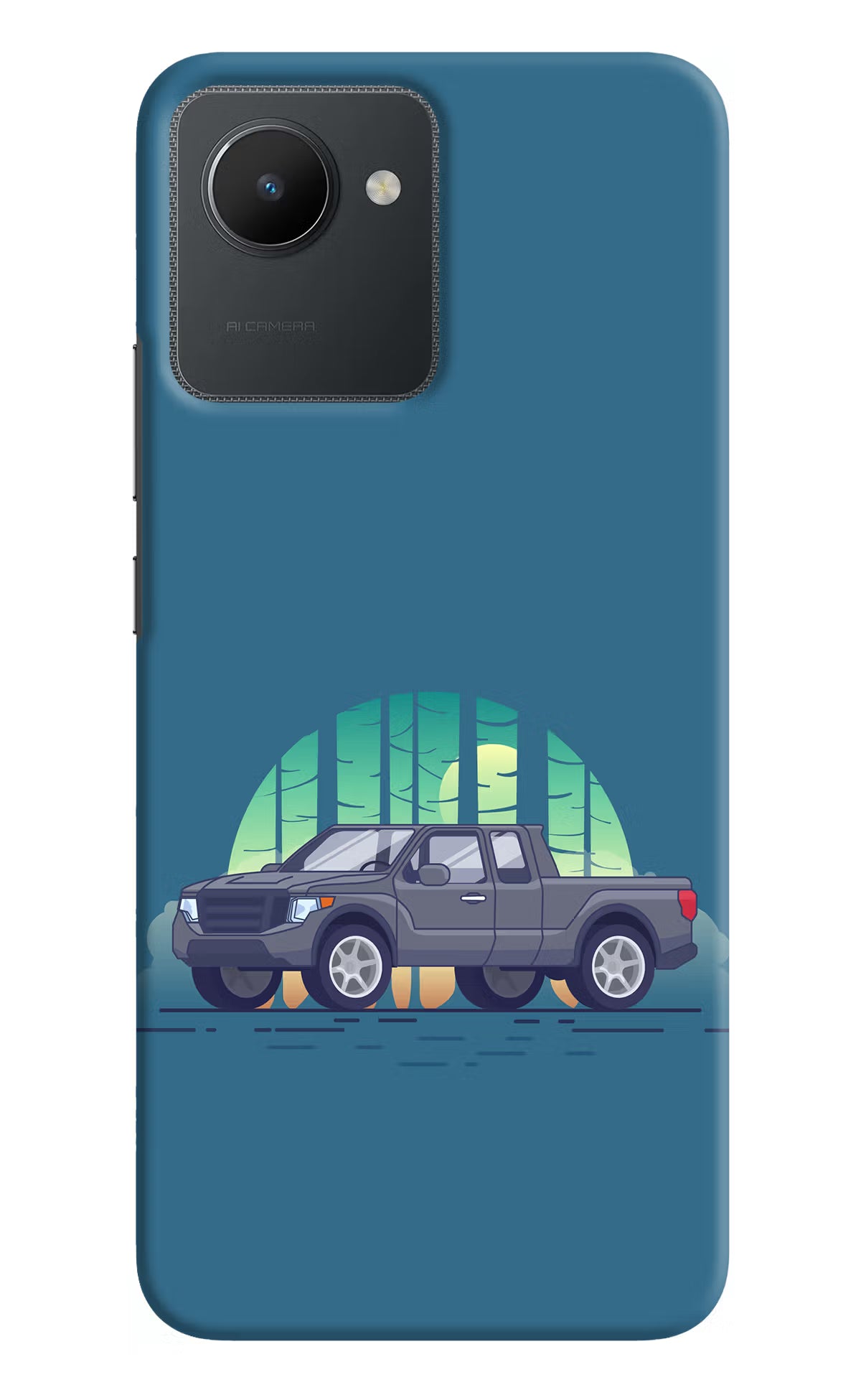 Retro Garage Vibe Realme C30 Hard Case Back Cover by Casekaro