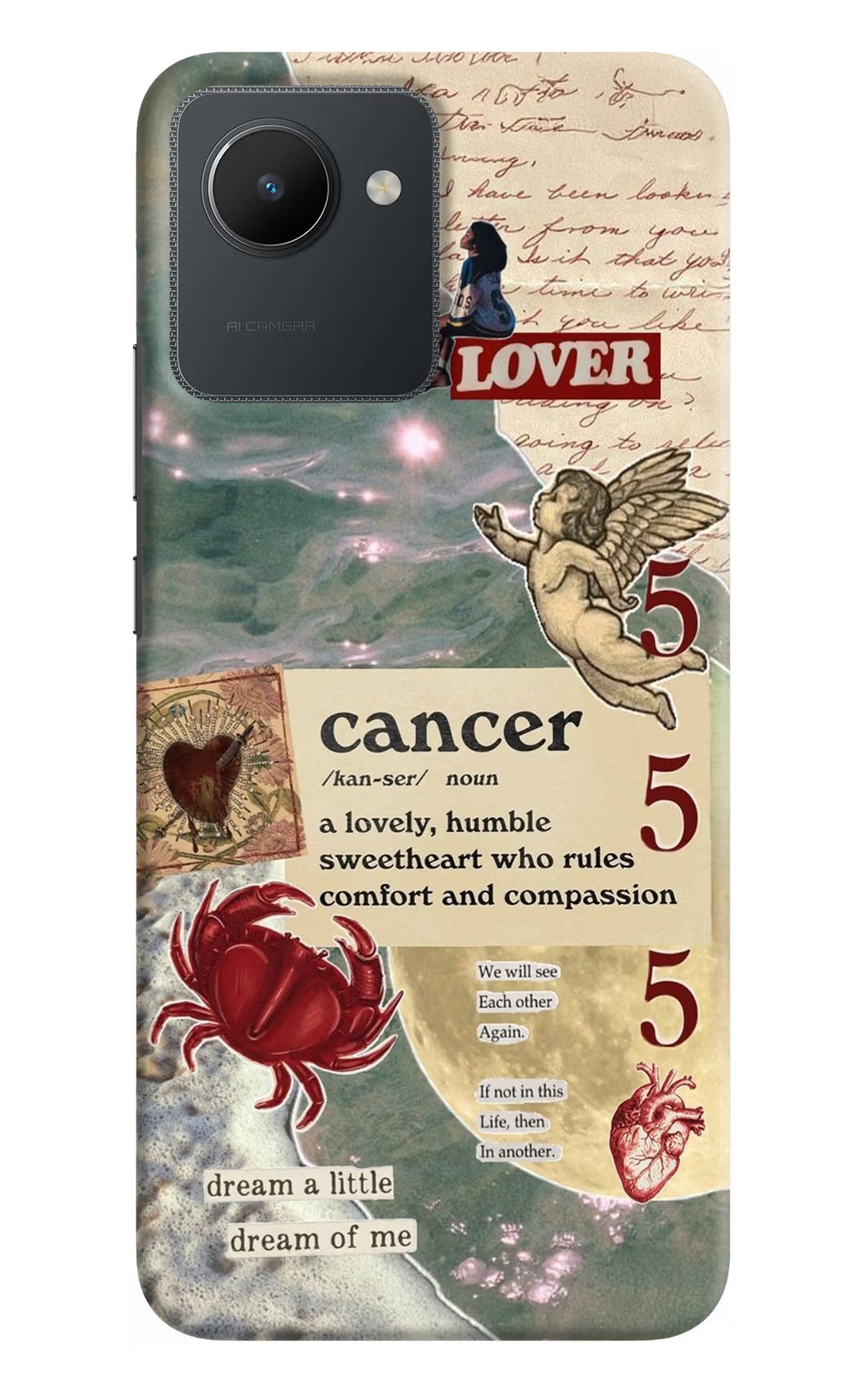 Cancer Zodiac Realme C30 Hard Case Back Cover by Casekaro