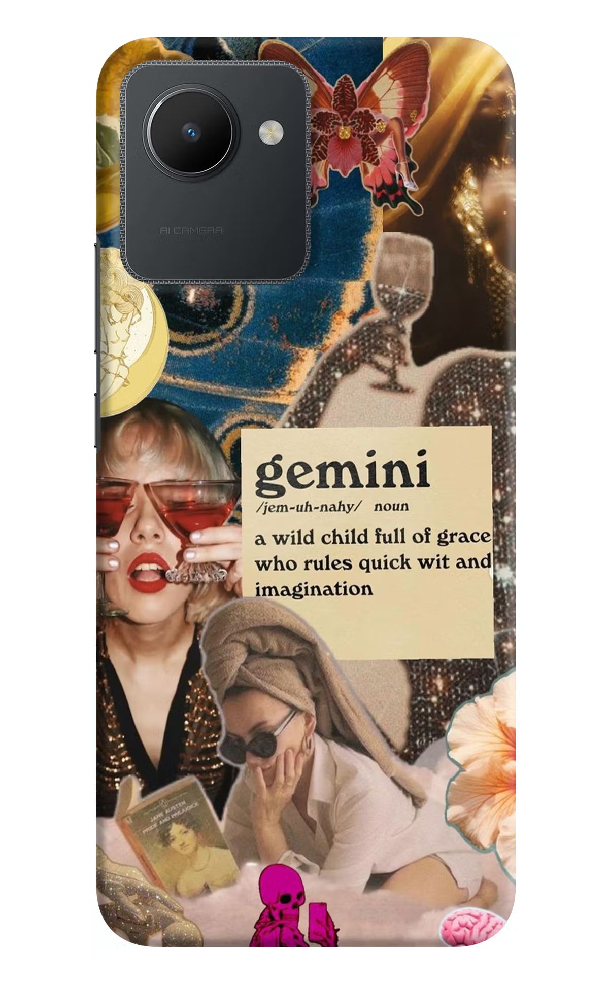 Gemini Zodiac Realme C30 Hard Case Back Cover by Casekaro