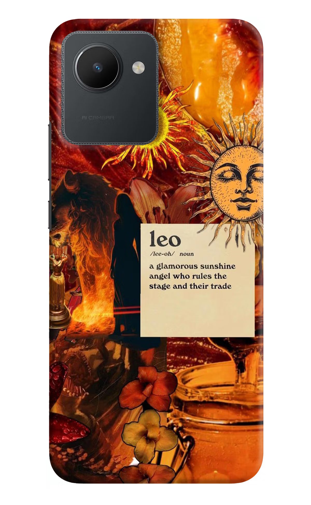 Leo Zodiac Realme C30 Hard Case Back Cover by Casekaro