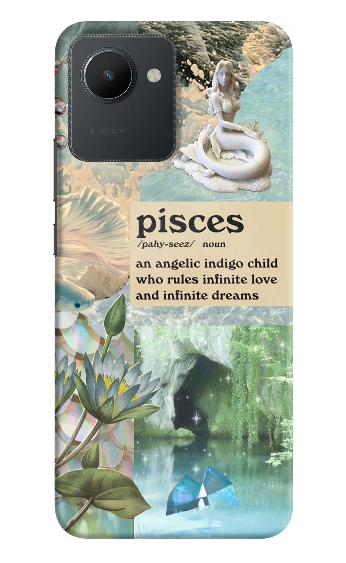 Pisces Zodiac Realme C30 Hard Case Back Cover by Casekaro