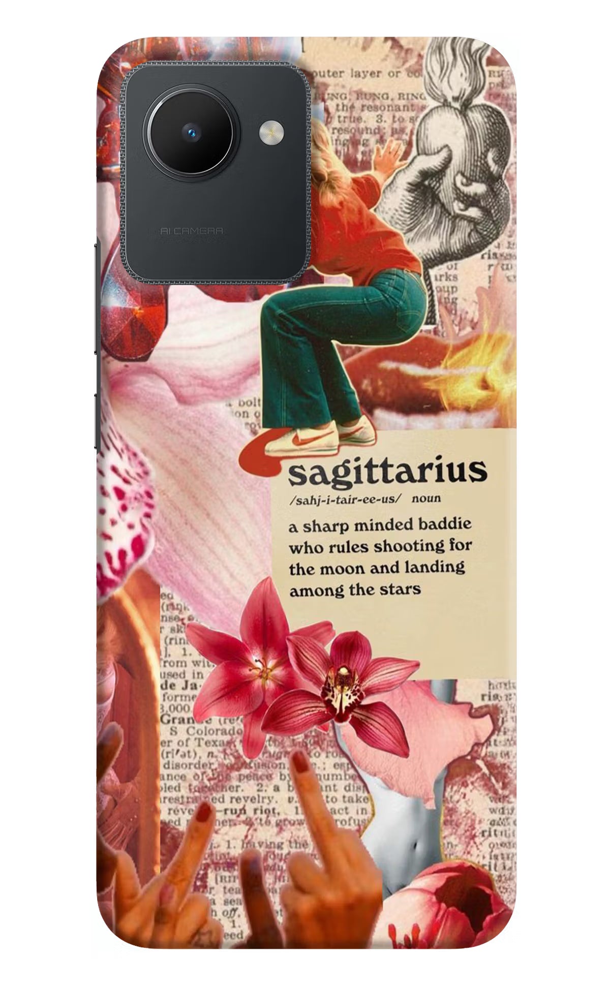 Sagittarius Zodiac Realme C30 Hard Case Back Cover by Casekaro