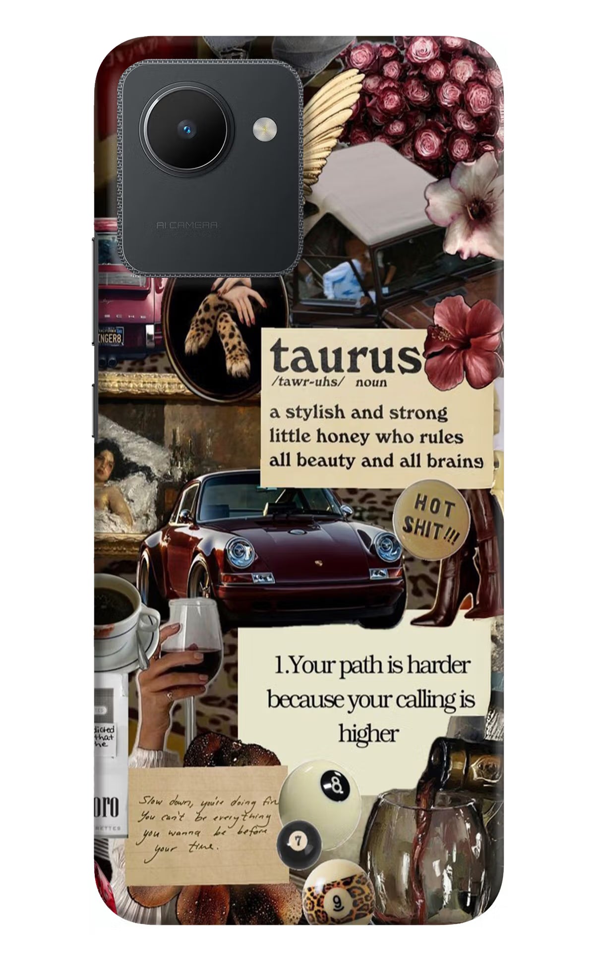 Taurus Zodiac Realme C30 Hard Case Back Cover by Casekaro