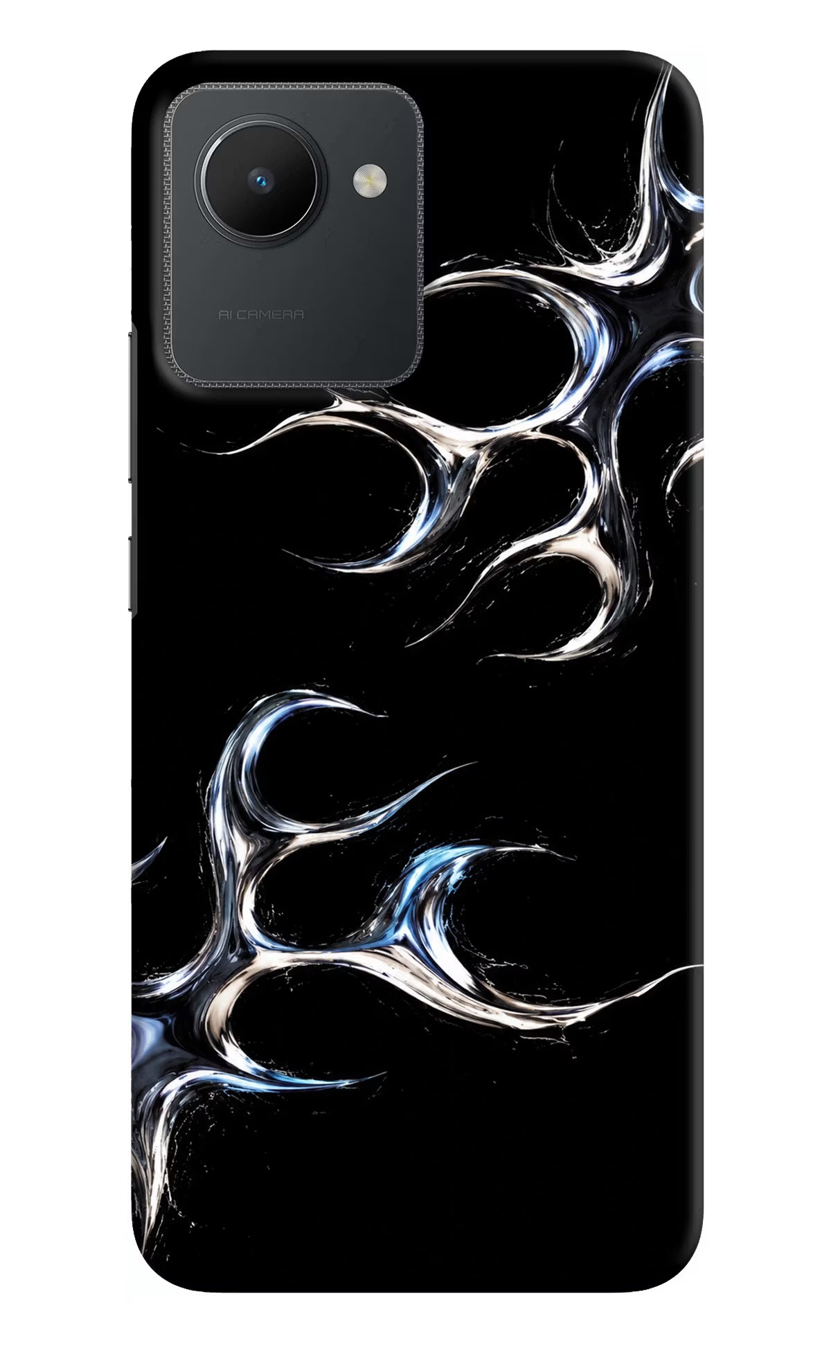 Chrome Tribal Realme C30 Hard Case Back Cover by Casekaro